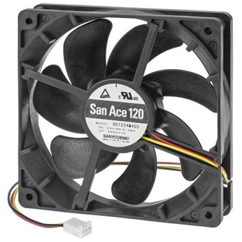 軸流ファン 電源電圧：24 V dc DC 120 x 120 x 25mm 山洋電気