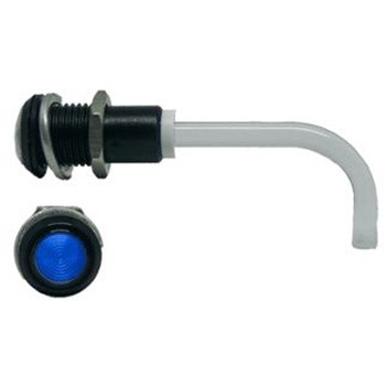 青 丸型 レンズ LED照明 アクリル透明棒 1袋 100個入 BIVAR