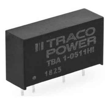 絶縁DC-DCコンバータ Vout：9V dc 10.8 → 13.2 V dc 1W 1セット 10個入 TRACO POWER