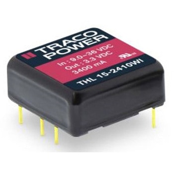 絶縁DC-DCコンバータ Vout：24V dc 9 → 36 V dc 15W TRACO POWER