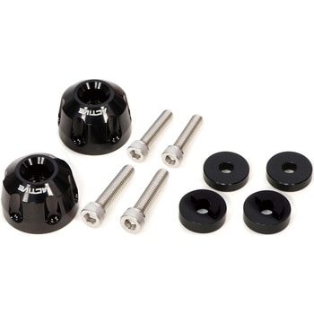 60800235HS アルミバーエンド リボルバー BLK (HONDA/SUZUKI M6) ACTIVE(アクティブ) 69939235