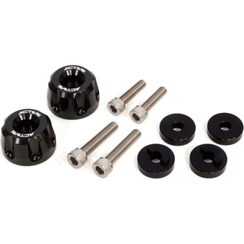 60800229HS アルミバーエンド リボルバー BLK (HONDA/SUZUKI M6) ACTIVE(アクティブ) 69939251