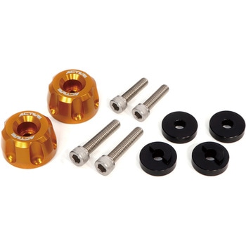 60800230HS アルミバーエンド リボルバー GLD (HONDA/SUZUKI M6) ACTIVE(アクティブ) 69939330