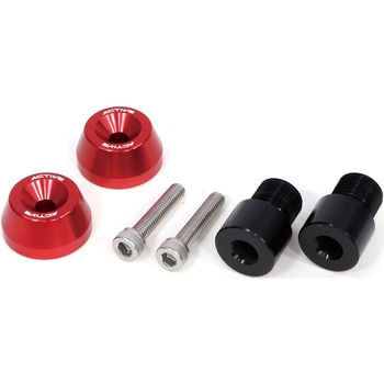 60800226Y アルミバーエンド リボルバー RED (YAMAHA M16) ACTIVE(アクティブ) 69939427