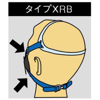 直結型防毒マスク 2缶式/伝声器付 エスコ