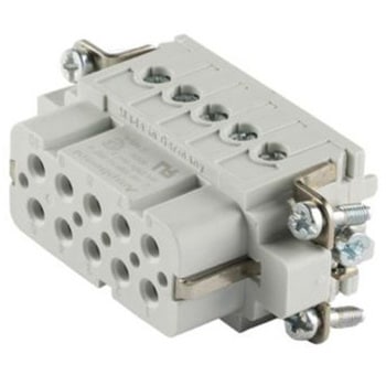 電源コネクタインサート 10極 16A 250 V AMPHENOL