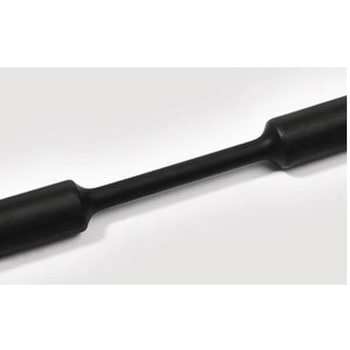 熱収縮チューブ 収縮前 50.7mm 収縮後 25mm 黒 1箱 6個入 ヘラマンタイトン(タイトン)