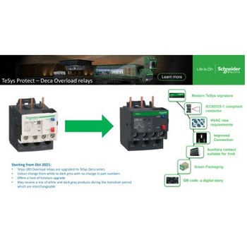 熱動過負荷リレー TeSysシリーズ 0.4 A 690 Vac シュナイダーエレクトリック
