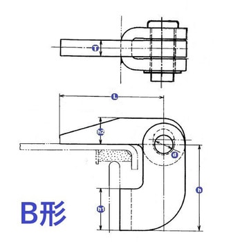 船用ヒンジ(B形) 呼び12 関西マリーン