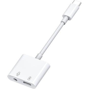 ハイレゾDAC搭載USB-Cオーディオ変換ケーブル 給電対応 アイネックス