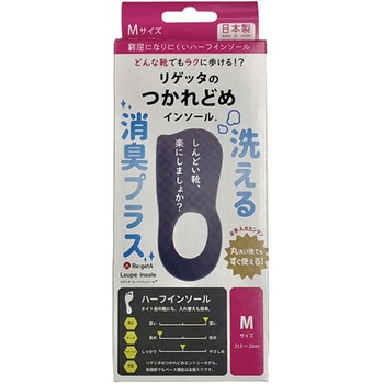 リゲッタ 消臭ルーペインソール ブラック M リゲッタ