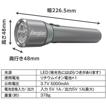 充電式メタルライト エナジャイザー