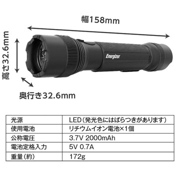 充電式タクティカルメタルライト エナジャイザー