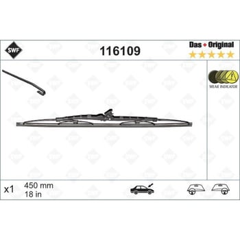 116-109 輸入車用ワイパーブレード 1本 SWF 【通販サイトMonotaRO】