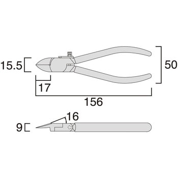 プラスチックニッパ フジ矢