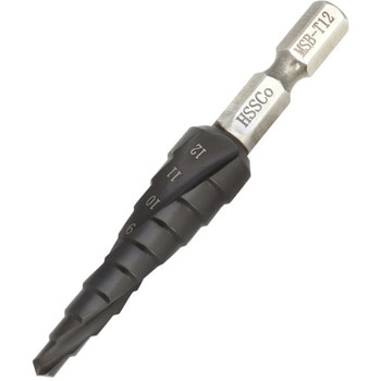 窒化チタンアルミコーティングステップドリル(2枚刃) マーベル