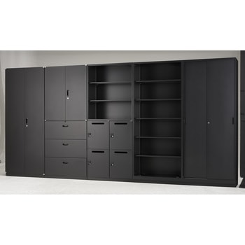 ユニット型壁面書庫(スチール引違い) TRUSCO