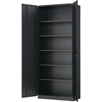 ユニット型壁面書庫(両開き) アジャスター付 TRUSCO