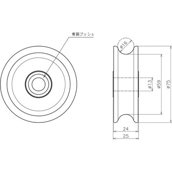 ステンレスシーブ 浅野金属工業 船用滑車/金属部品 【通販モノタロウ】