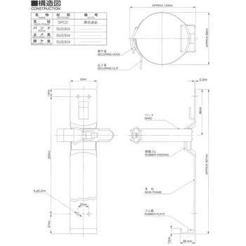 粉末(ABC)消火器4型用ブラケット ヤマトプロテック