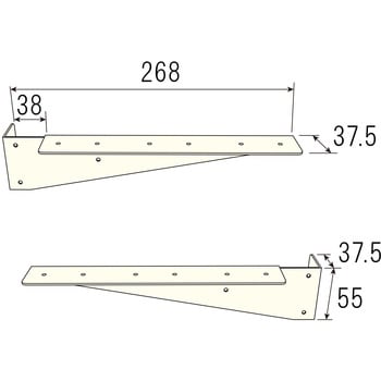 AP-3029B SPF BRACKET Long(SPFブラケットロング) 1セット(2枚) アイワ金属 【通販モノタロウ】