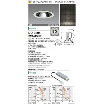 DD-3395 調光・調色ダウンライト 1個 山田照明 【通販サイトMonotaRO】