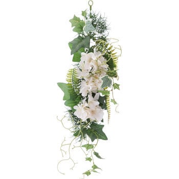 専用＊ミモザとクリームアジサイ　春のシックなフェイクスワッグ 専用＊ミモザ&マーガレット フェイクスワッグ 専用＊ミモザとクリーム