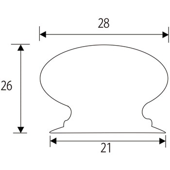 木製つまみ 塗装可能 WAKI(和気産業)