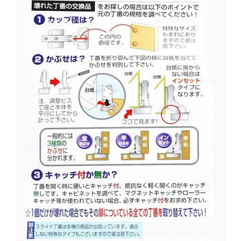 スライド丁番 WAKI