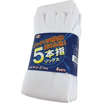 AG252 5本指 サラシ 4足組 Workstyle ACE(ワークスタイルエース)