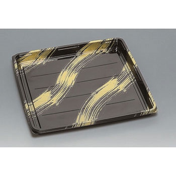 寿司容器 角桶SN  黒金彩 本体 福助工業