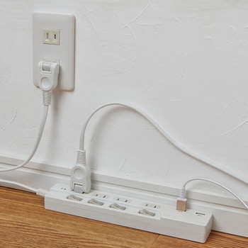 100V/14A テーブルタップ(USBポート/個別スイッチ付) エスコ