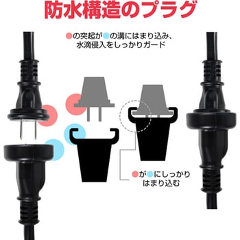 (1口)延長コード(防雨型) - エスコ