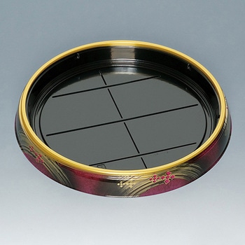 寿司容器 新丸桶 うるし 本体 福助工業