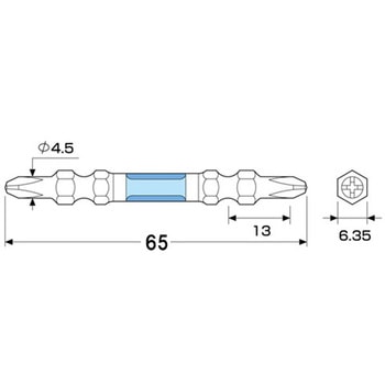 (+)衝撃吸収ハイパースリムビット - エスコ