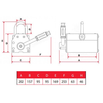 300kg マグネットリフター エスコ