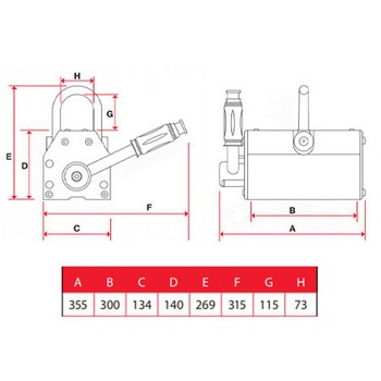 1000kg マグネットリフター エスコ