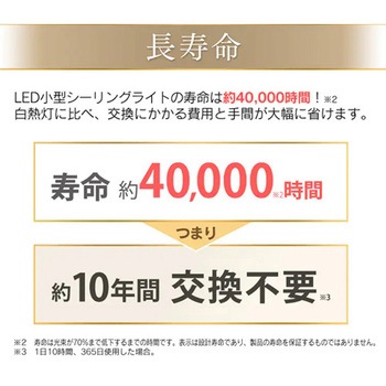 LEDシーリングライト(薄型・小型) エスコ
