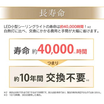 LEDシーリングライト(薄型・小型) エスコ
