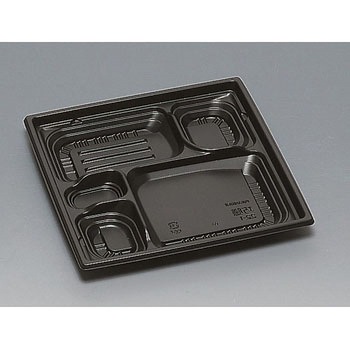 弁当容器 巧膳 黒 本体 福助工業