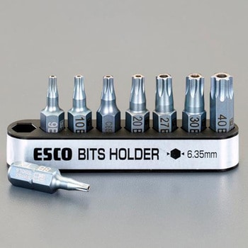 TORXビットセット(イジリ止付) エスコ