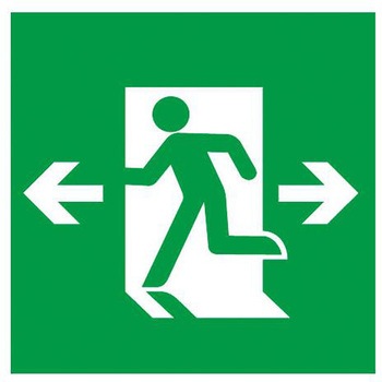 LED誘導灯用表示板(B級) エスコ