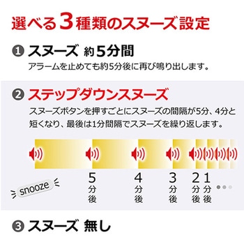 [電波]置時計 エスコ