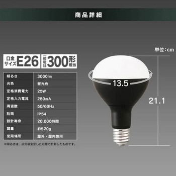 [投光器用]LED電球 エスコ