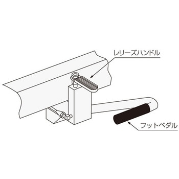[足踏式]折りたたみテーブルリフト エスコ