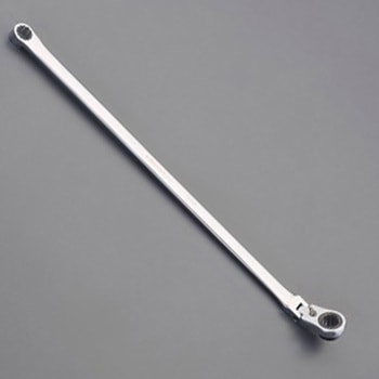 [首振型]超ロングラチェットめがねレンチ(72ギア) エスコ