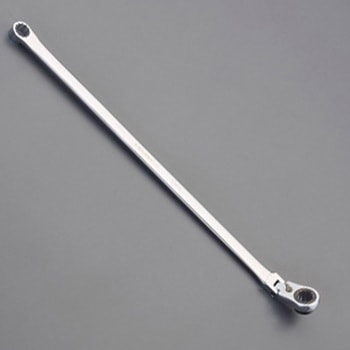 [首振型]超ロングラチェットめがねレンチ(72ギア) エスコ