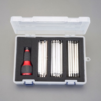 [差替式]パワーグリップドライバーセット[ラチェット式] - エスコ