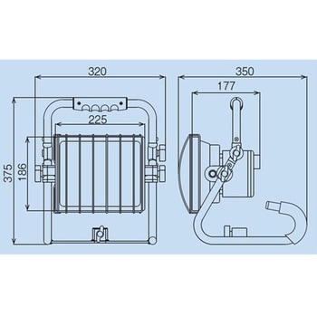 [充電式]スタンド付LED作業灯 エスコ