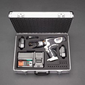 [充電式]油圧圧着工具(裸端子用) エスコ